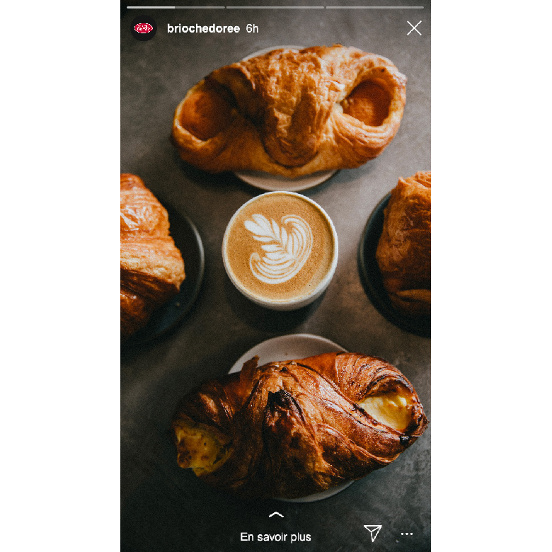 story pour brioche doree sur instagram