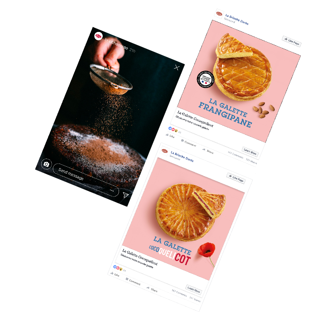 publicites facebook ads brioche doree 