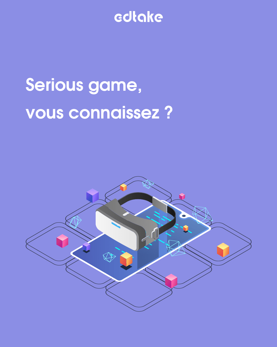 publication instagram pour edtake par notre agence social media