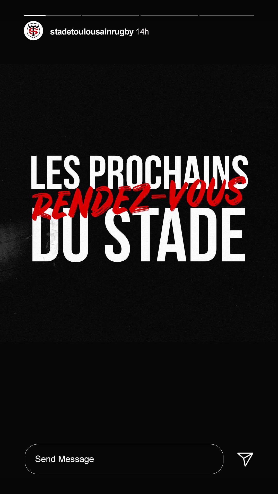 story social media ads pour le stade toulousain